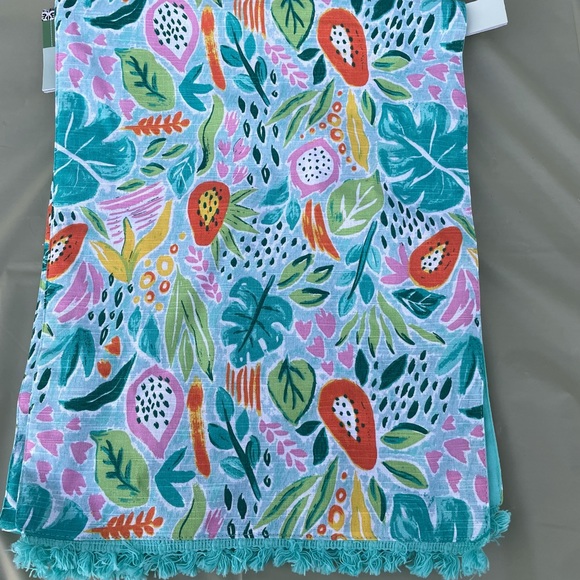 Tropical Floral /Summery table runner & TWO Monstera leaf décor plates - NEW - Picture 4 of 4